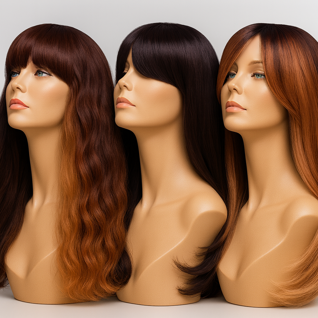 paruky z pravých a umělých vlasů skladem