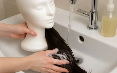 Jak mýt paruku z umělých vlasů: postup krok za krokem
