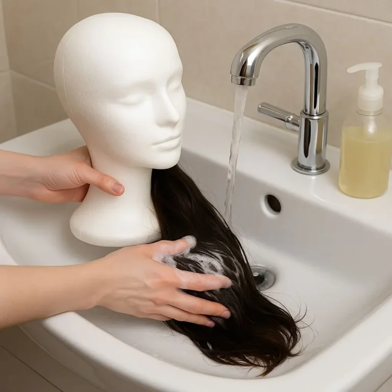 Jak mýt paruku z umělých vlasů: postup krok za krokem
