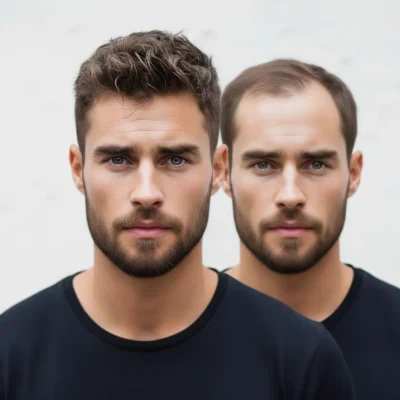 Pánská tupé pro zakrytí řídnutí vlasů